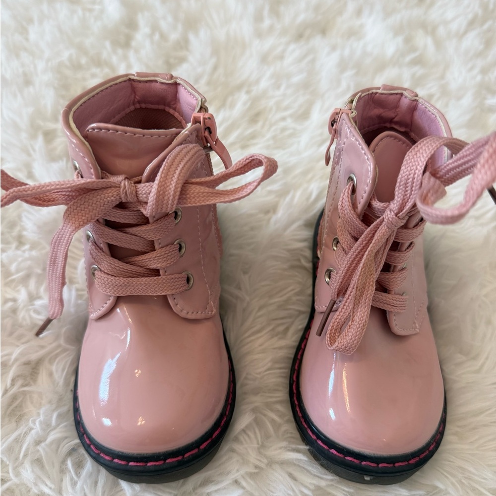 Pink Toddler/Baby Combat Boots